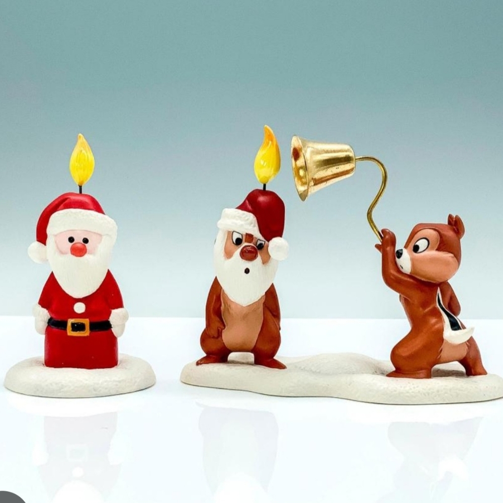 Walt Disney Classic Collection WDCC Christmas Chip & Dale Plutos Christmas Tree